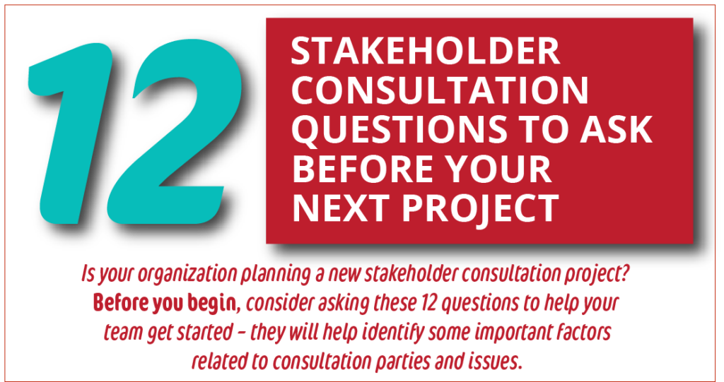 Stakeholder Consultation Questions